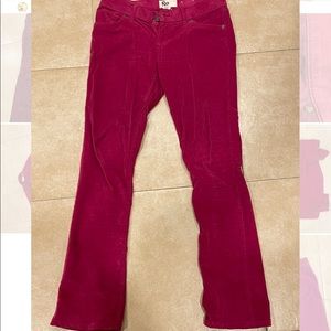 Bootcut flare pink corduroy jeans/pants